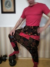 INCERUN 2021 hombres pantalones Harem imprimir Retro gota entrepierna pantalón pantalones de algodón de los hombres pantalones suelto estilo de Nepal Casual hombres pantalones S-5XL