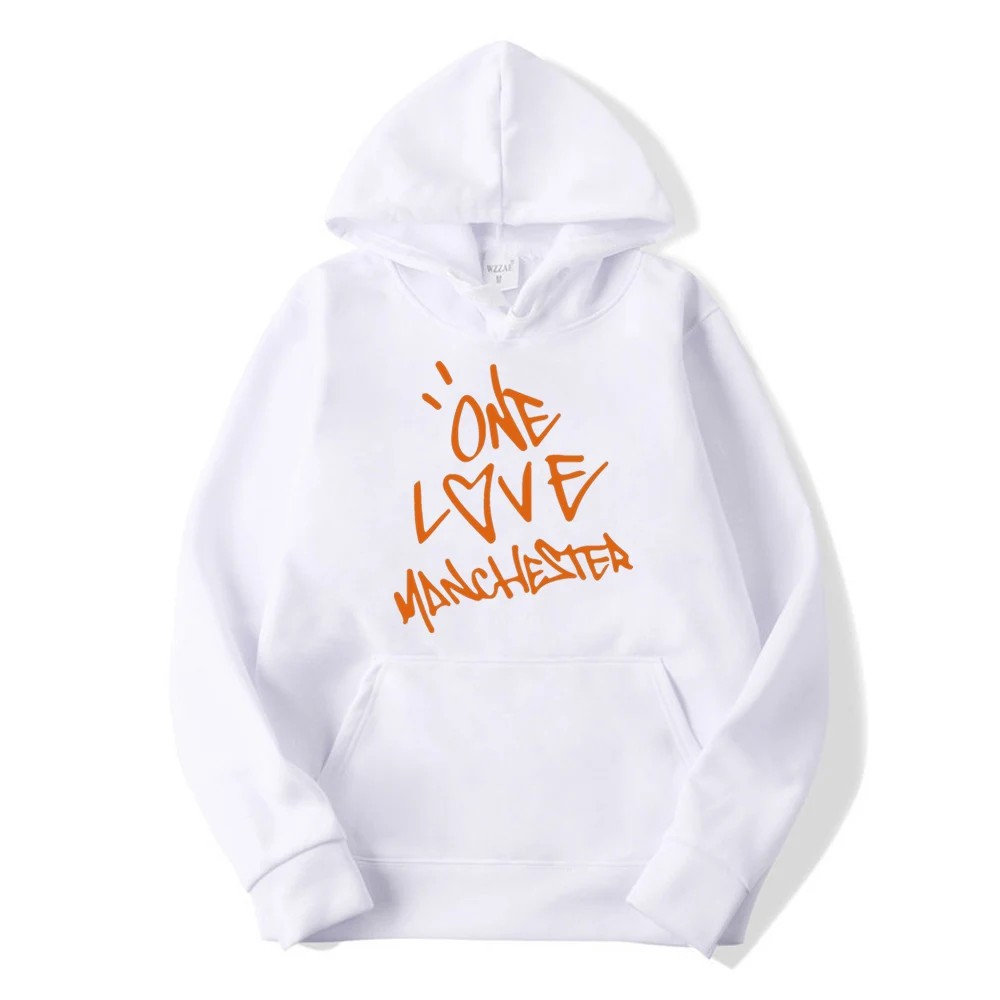 Ariana Grande One LoveManchester пуловер с буквенным принтом зимние теплые женские толстовки женские повседневные толстовки Harajuku
