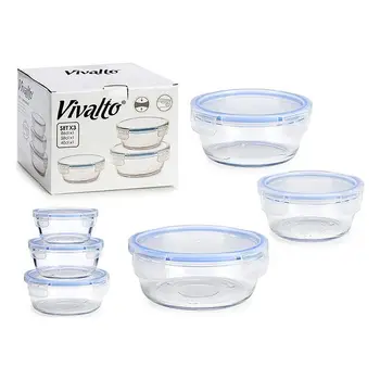 

Set of 3 lunch boxes Crystal