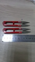 Mini tijeras en forma de U para pesca, tijeras de costura, tijeras para pescado, herramientas de Cortador de línea de pesca, FA49 Color aleatorio, 1 Uds.