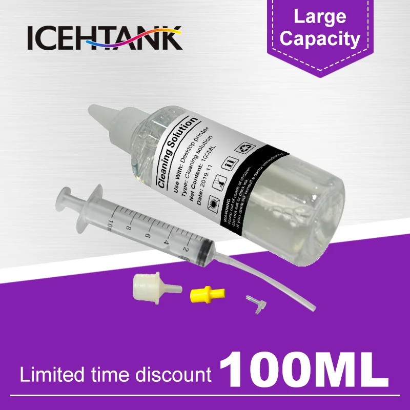 ICEHTANK 100 мл печатающая головка для принтера очищающая жидкой краски чернила