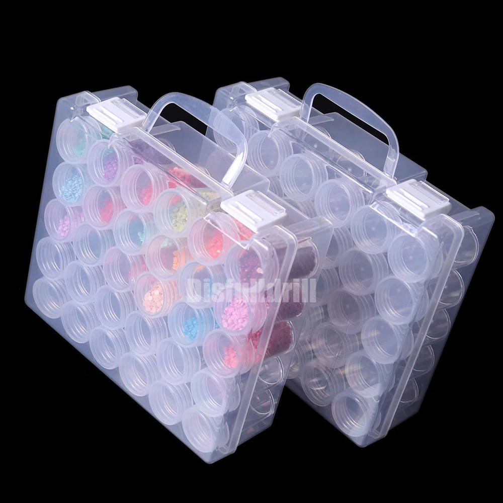 60 Slots Transparent Plastic Seed Storage Box Organizer With Label Stickers  Seed Container Storage Flower Vegetable Seeds