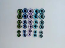 Mezclado con 8mm 10mm y 12mm redondo en París dragón de ojos de vidrio Cabochon foto camafeo accesorios DIY 30 unids/lote K06024