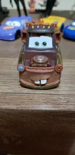 Disney Pixar Cars 3-Rayo McQueen Mater Pision Cup Mater 1:55, juguete de coche de aleación de Metal fundido a presión, regalo de cumpleaños para niños
