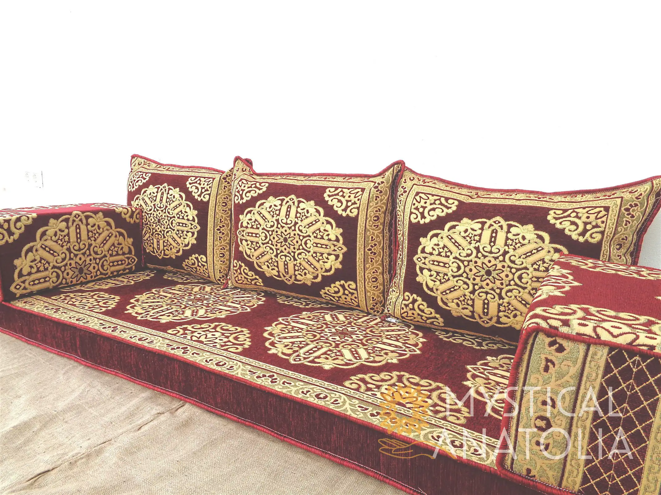 Arabic Floor Seating Sofa Majlis Cushions Oriental Jalsa Bench Area Traditional Arab Sofas Furniture
