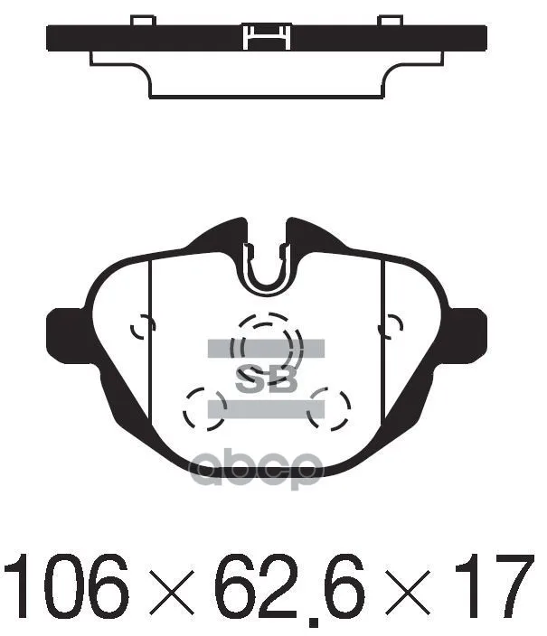 Колодки Тормозные Задние Sangsin Brake Sp2275 Sangsin brake арт. SP2275