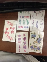 Temporary-Tattoo-Stickers Flower Fake Tattoo Tatoo Waterproof Blossom Body-Art Women