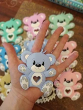 Baby Rattle Rodent-Toys Teething-Toy Silicone Personalized Bpa-Free Bear 10PCS 