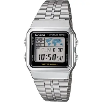 

Casio Original Men's Watch Digital Retro Classic Nostalgie Unisex Wrist Watch Silver Gray Stainless Steel Metal A500WA-1DF Watch