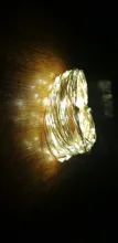 String-Light Battery Party-Decoration Silver-Wire White Garland LED Fairy Powered Christmas