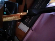 Peine caliente alisador de pelo, rizador de pelo eléctrico de aleación de titanio, cepillo rizador de pelo, respetuoso con el medio ambiente