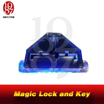 

JXKJ1987 Real Room Escape Game Prop Magic Lock and Key Put the magic key in right position in the magic lock to open the door