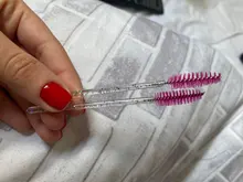 Zwellbe-Paquete de 25/50 Uds. De cepillo para maquillaje de pestañas, desechables, con mango de diamante, varitas de rímel, utensilio de extensión de pestañas