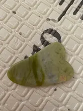 Gua sha-masajeador Facial de Jade Natural, tablero raspador Facial, Guasha, meridiano, relajación muscular, estiramiento de la piel, espátula fina