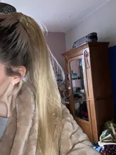 Coleta larga y recta para envolver alrededor de coleta, extensiones de cabello, peluca Natural, sombreros, cabello sintético, marrón, gris, 613