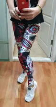 Qickitout-leggings elásticos para mujer, pantalones de LICRA 12% con estampado Digital de dibujos animados de Dios, caballo, Calavera, Estrella