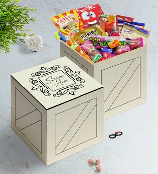 

Personalized Is In Wooden Box Nostalgic Lezzetler Gift Seti-1