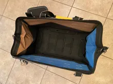 Bolsa de herramientas portátil para electricista, multifunción, instalación de reparación, lona, grande, gruesa, bolsillo de trabajo