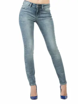

Colins Woman 758 Sally Super Slim Fit High Rise Skinny Leg Jean Blue Pants
