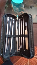 8 unids/set Pro herramienta removedor de la espinilla de granos, acné eliminación Clip aguja cuidado Comedone mancha negro cabeza Extractor