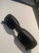 Gafas de sol de estilo Retro para hombre y mujer, anteojos de sol femeninos de estilo Retro para senderismo, elegantes y pequeños, rectangulares, con protección UV 2021, color negro, 400