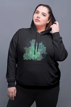 

Angemiel Wear Bear Figured Black Women Hooded Sweatshirt