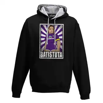 

Hood Sweatshirt Bico Football Vintage Batistuta Fiorentina Legend Spoof Holly and Benji Grunge S