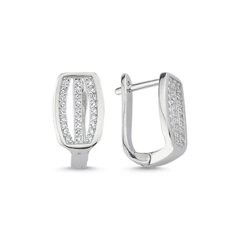 

KUTAYDAN Zircon Earrings 925 Sterling Silver