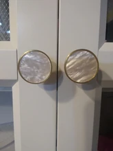 KAK-Ganchos de latón estilo pastoral de pared para colgar ropa, conchas de estilo nórdico para gabinete, perillas de baño, cocina y pasillo, muebles, color dorado