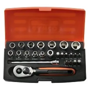 

Socket Wrench Set 1/4 "from 4 to 13MM + tips + CARRACA 125MM 25PZ SL25