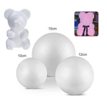 

Foam Balls Wedding decoration Foam Bear Modelling Polystyrene Styrofoam Foam bear/Rabbit/Dog/Rose/Balls For DIY Party Deco Gifts