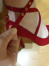 Zapatos de fiesta con tacón alto y plataforma para mujer, calzado de ante o gamuza, negro, de 11cm de altura, para boda, moderno, moda popular, nuevo, talla 8
