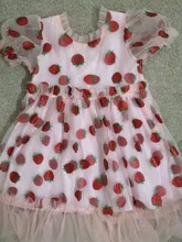 Teen Dresses Clothes-Puff-Sleeve Vestidos Strawberry Toddler Pink Children Summer Girls