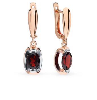 

Sunlight gold garnet earrings