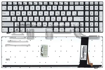 

Keyboard for laptop Asus N550 with backlight (Silver)