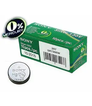 

Pilas de boton Sony bateria original Oxido de Plata SR726SW blister 2X Unidades