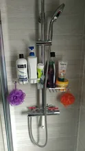 Shelf Organizer Rack-Holder Shampoo Soap Shower-Storage Aluminum-Basket for with Hooks