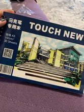 TOUCHNEW-30 hojas de 150gms A5, marcador para dibujo de bocetos, libreta de papel blanco, libreta de escritorio escolar