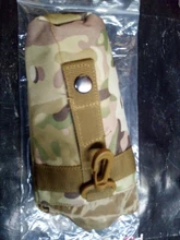 Bolsa de botella de agua para caza, sistema Molle, hervidor, funda cartuchera, acampada, ciclismo, bolsa con cierre de cordón, mochila táctica