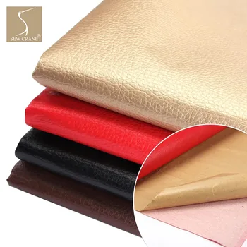 

Premium Faux Leather Upholstery Fabric with Adhesive Backing Car Seat Restoration Repair Artificial PU Leatherette, 140cm Wide