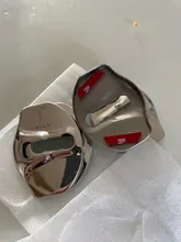 tapa de la cerradura de puerta de coche Car-Styling Auto Caso emblemas para Tesla Modelo 3 Modelo del estilo X Y Accesorios Roadster