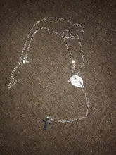 Collar con colgante de oro y oro rosa para mujer, colgante de cruz, religioso, bohemio