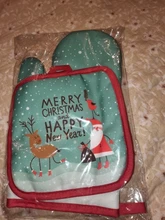 Party-Decoration-Supplies Gloves Kitchen-Mat Dining Christmas-Baking Natal Xmas New-Year