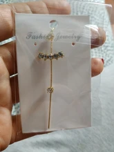 17KM-pendientes de boda bohemios con gancho para orejas, pendientes trepadores de circonia cúbica, cristal, para mujer