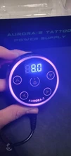 Fuente de alimentación de tatuaje Aurora 2, suministro de energía LCD Digital con adaptador de corriente, Mini panel táctil Led, suministros de tatuaje