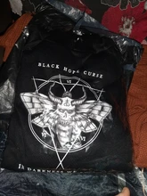 Sudadera con capucha de Devil winter para mujer, nueva oscura, punk, Vintage, Harajuku, informal, con estampado de dibujos animados, de talla grande, gótica, holgada