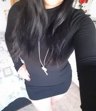 Short-Dress Wear Tight Long-Sleeve High-Collar Sexy Black Mini Sports Womens Summer