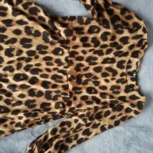 Printed Dresses Robe Bohemian Long-Sleeve VONDA Leopard Casual Women Vestidos Femme O-Neck