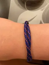 Tobillera para verano para hombre y mujer, brazalete deportivo de alta calidad, correa de supervivencia, trenzado, colorido, suerte