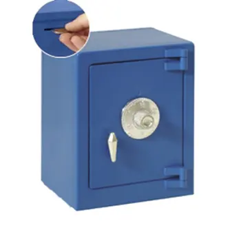 

PIGGY BANK SAFE WITH COMBINATION BLUE